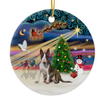 Xmas Magic - Bull Terrier (brun-vit0