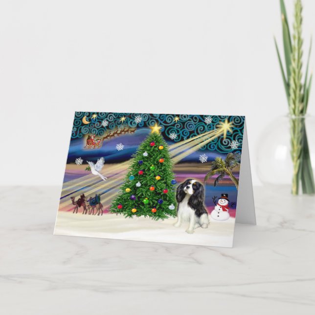 Xmas Magic-Cavalier Tri5 Helgkort (Framsida)