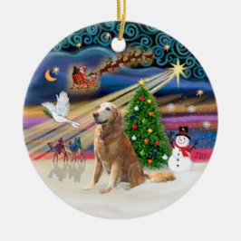 Xmas Magic - Golden (B-2010) Julgransprydnad Keramik