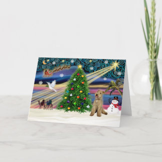 Xmas Magic-Lakeland Terrier Helgkort