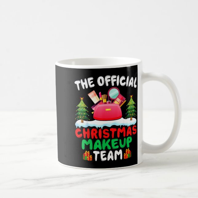 Xmas Makeup Artist Team - Beautician Cosmetologist Kaffemugg (Höger)