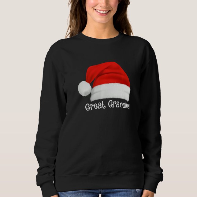 Xmas Pajama Group Matching Great Grandma Christmas T Shirt (Framsida)