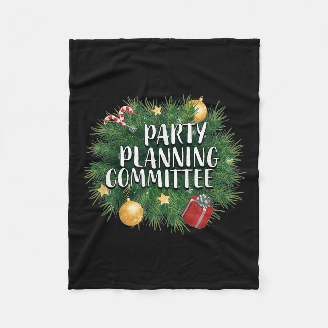 Xmas Party Planning Tees &amp; Aparel _ Red Party  Fleecefilt (Framsidan)