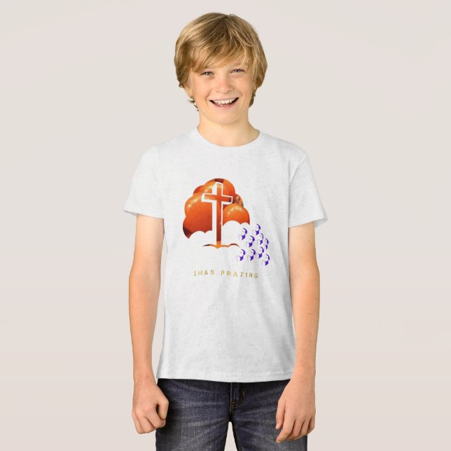 Xmas Praying T Shirt (Framsida Full)