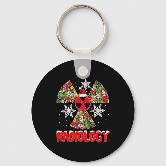 Xmas Radiology Christmas Radiologist Xray Tech Cut Nyckelring (Framsida)