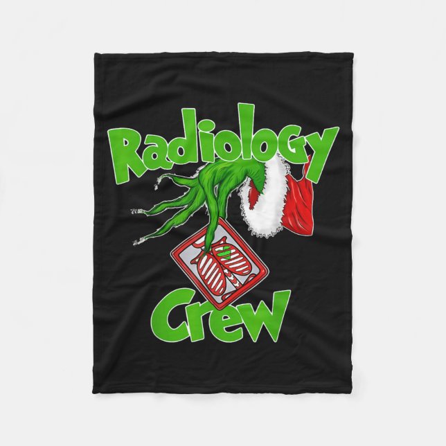 Xmas Radiology Christmas Radiologist Xray Tech Fun Fleecefilt (Framsidan)