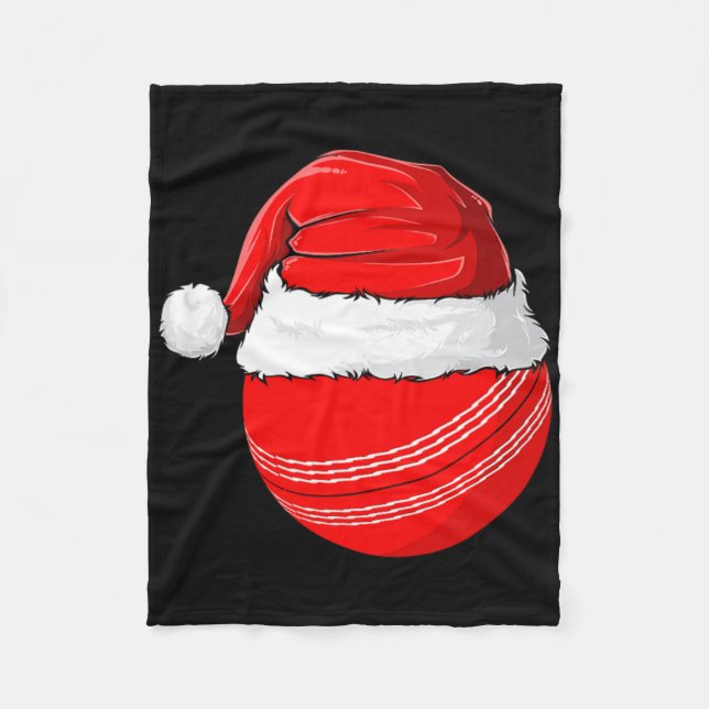 Xmas Santa Hat Christmas Cricket  Fleecefilt (Framsidan)