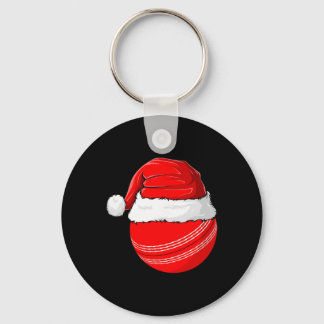 Xmas Santa Hat Christmas Cricket Nyckelring