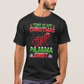 Xmas Santa Hat This Is My Iguana Christmas Pajama T Shirt