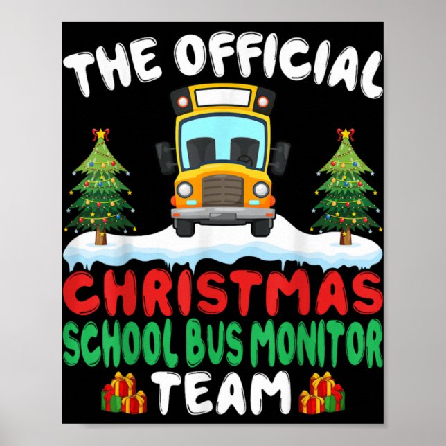 Xmas School Bus Monitor Team School Bus Monitor  Poster (Framsidan)