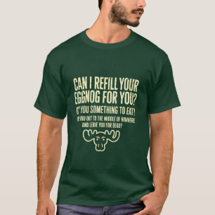 Xmas-semester Kan jag fylla på din Eggnog åt dig T Shirt