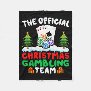 Xmas-spelteam - Roligt spelande spelare jul Fleecefilt