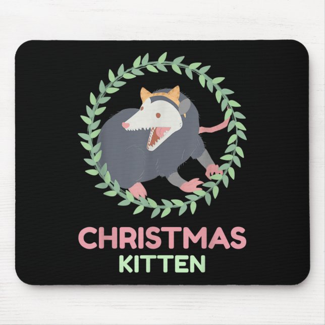 Xmas Ssum Kitten - Creepy Cute Pastel Goth Christm Musmatta (Framsidan)