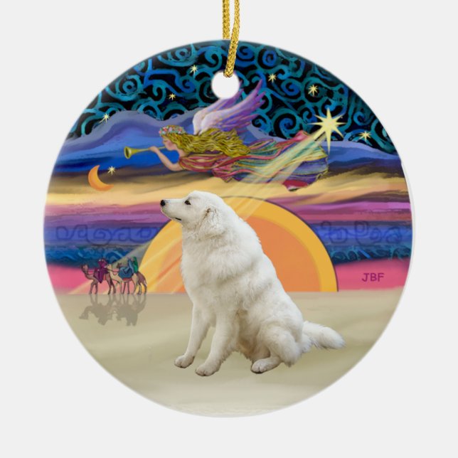 Xmas Star - Kuvasz #2 Julgransprydnad Keramik (Framsidan)