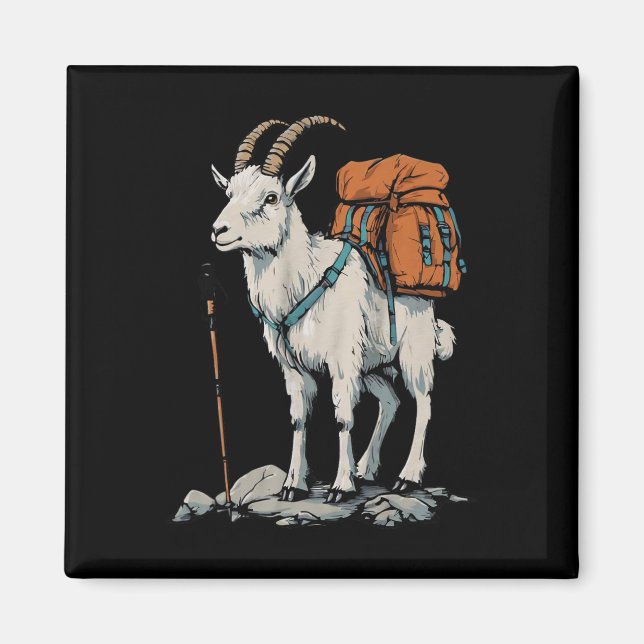 Xmas Store Mountain Goat Ryggsäck Camping Vandring Magnet (Framsidan)