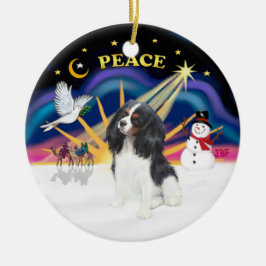 Xmas Sunrise - Tri Color Cavalier Julgransprydnad Keramik