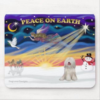 Xmas Sunrise - Vit Tibetansk Terrier Musmatta