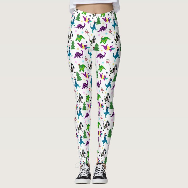 Xmasaurs Leggings (Framsida)