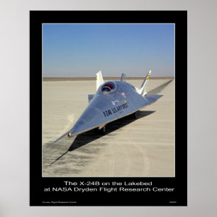 XNA-24B på Lakebeden på NASA Dryden centrerar Poster