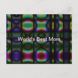 XO Abstrakt Digital Art, världens bästa Mamma Vykort
