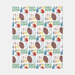 XO Football Season Touchdown First Down Tailgate Fleecefilt