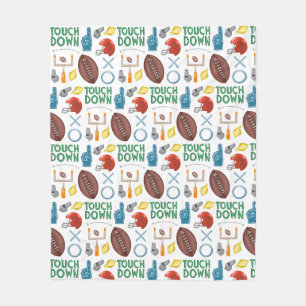 XO Football Season Touchdown First Down Tailgate Fleecefilt