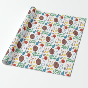 XO Football Season Touchdown First Down Tailgate Presentpapper