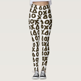 XO geometrisk markör markeringar Leggings