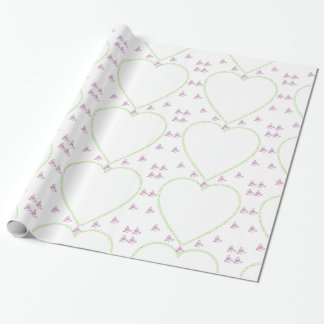 XO Heart Ram Grönt och Lila Presentpapper