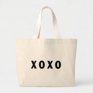 XO-kram- och kysssvart Jumbo Tygkasse