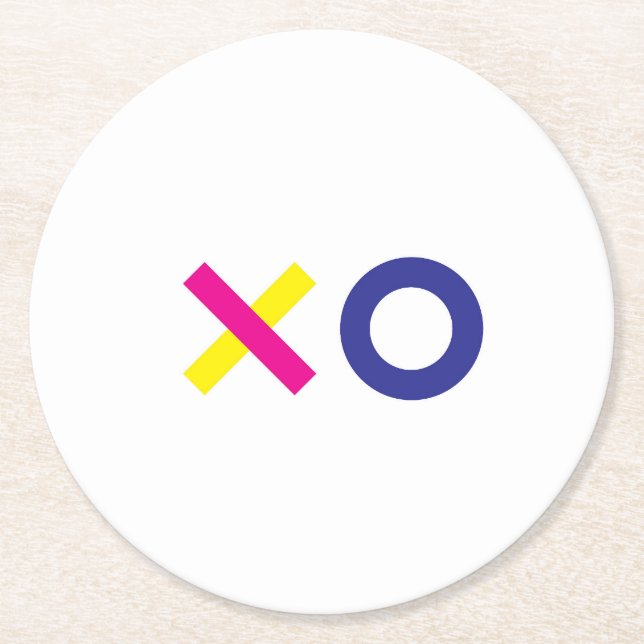 XO Pappersunderlägg Underlägg Papper Rund (Framsidan)