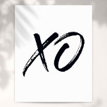 XO-skript Kärlek och Hugs Poster<br><div class="desc">En coola-,  trendig- och roligt-design för ditt hem. Designad av Thisisnotme©</div>