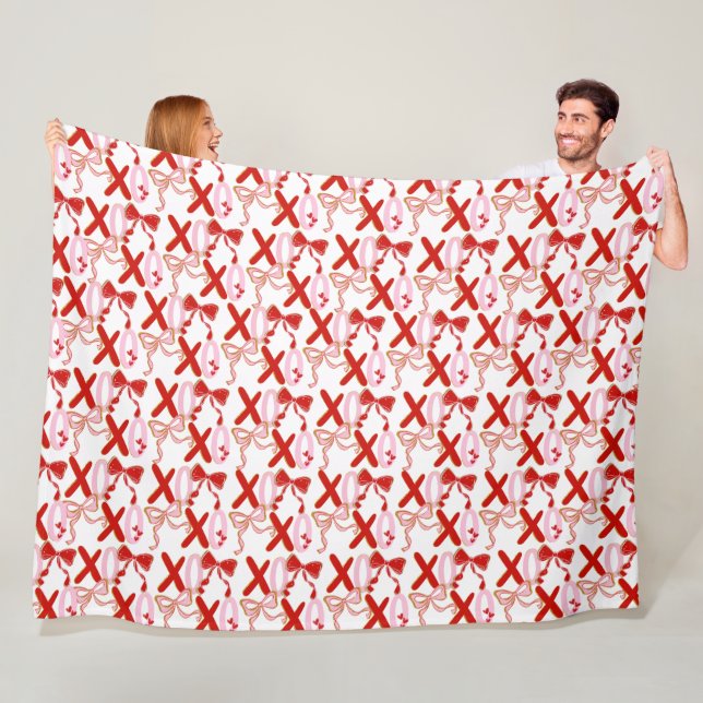 XO Valentine’s Gift Blanket , xoxo love blanket Fleecefilt (På plats)