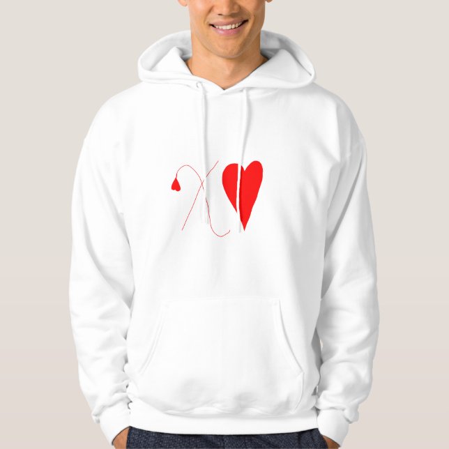 XO valentines day-design Hoodie (Framsida)