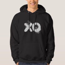 XO vit manar svart
