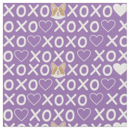 Xo xo kärlek doggy. Söt hjärta. Pastellernas rosa Tyg