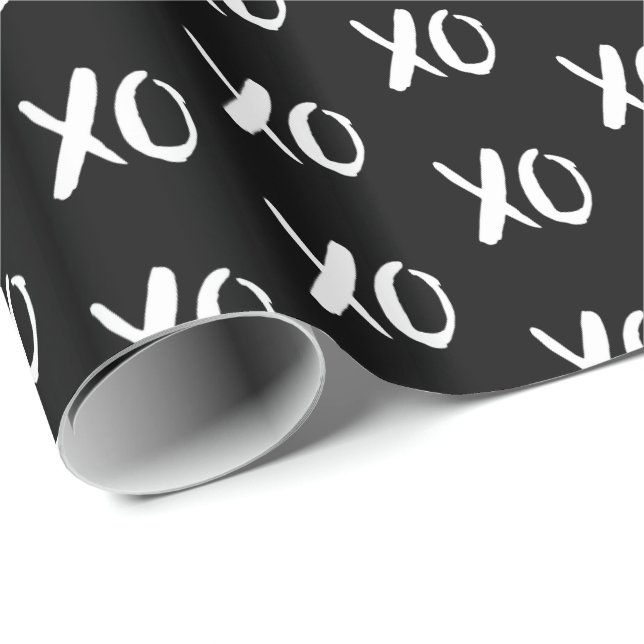 XO XO kramar och kysser Presentpapper (Rullad Hörn)