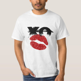 XO XO kyss mig retro T-Shirt / Hen, rolig fest för