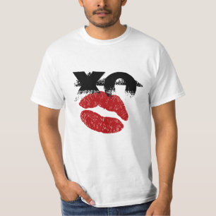 XO XO kyss mig retro T-Shirt/Hens, Stag Roligt Par T Shirt