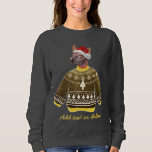Xoloitzcuintle Hund Fulständig Jul Hund Mamma T Shirt