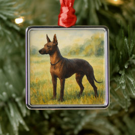 Xoloitzcuintli Julgransprydnad Metall