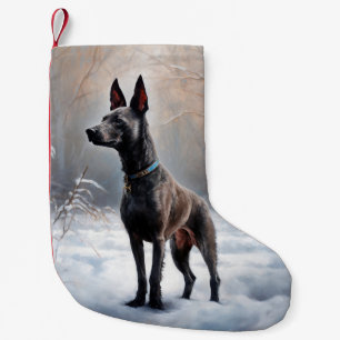Xoloitzcuintli Let It Snow Jul Liten Julstrumpa
