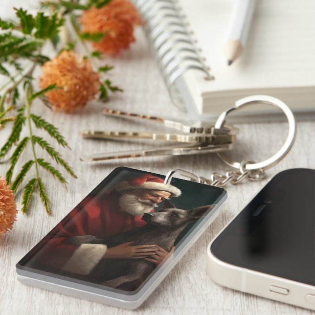 Xoloitzcuintli med Jultomten i julafton (Högra Framsidan)