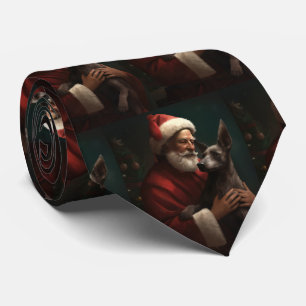 Xoloitzcuintli med Santa Claus festliga jul Slips