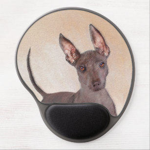 Xoloitzcuintli Painting - Cute Original Hund Art Gel Musmatta