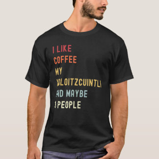Xoloitzcuintli Retro Hund Och Kaffe T Shirt