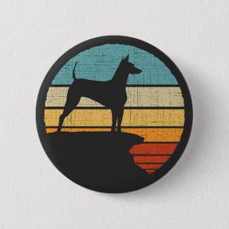 Xoloitzcuintli Retro Vintage 60s 70:s Hund älskare Knapp