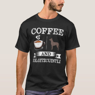 Xoloitzcuintli Shirt-kaffe och xoloitzcuintli-klip T Shirt