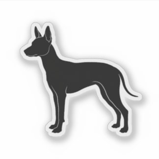 Xoloitzcuintli siluett klistermärken