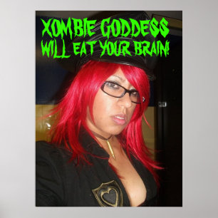 Xombie gudinnaaffisch poster